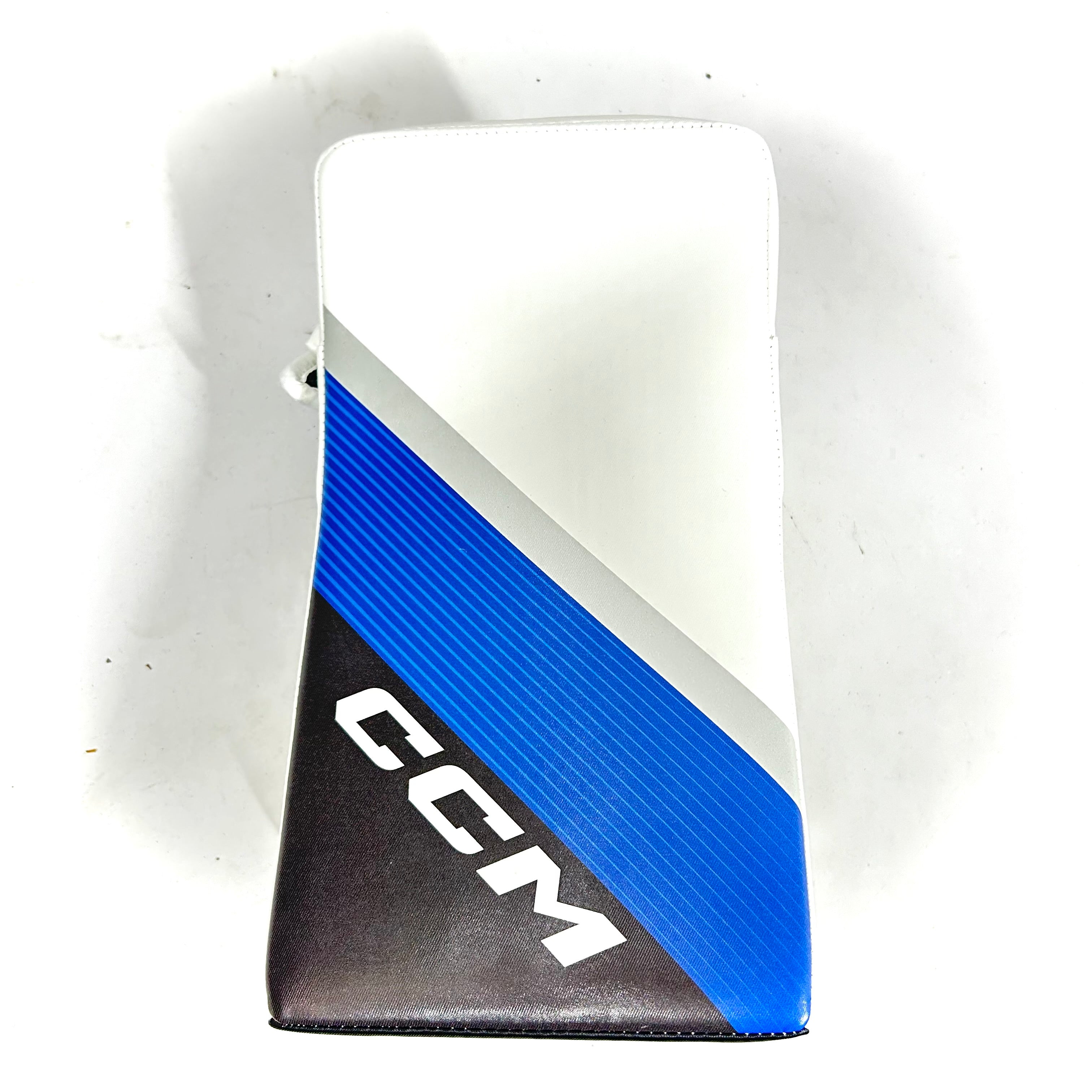 CCM Extreme Flex 6 - Bloqueur de gardien de but Pro Stock (blanc/bleu/noir)